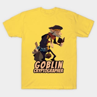 Goblin Cryptographer (with text) T-Shirt